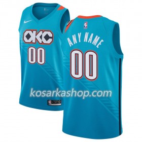 Dres Oklahoma City Thunder Prilagođeni Nike 2018-19 City Edition Plava Swingman